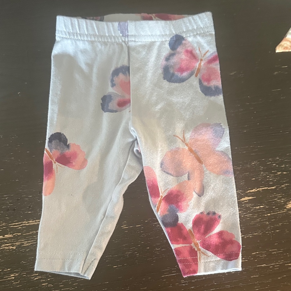 Carter's Pink and Purple Butterfly Leggings